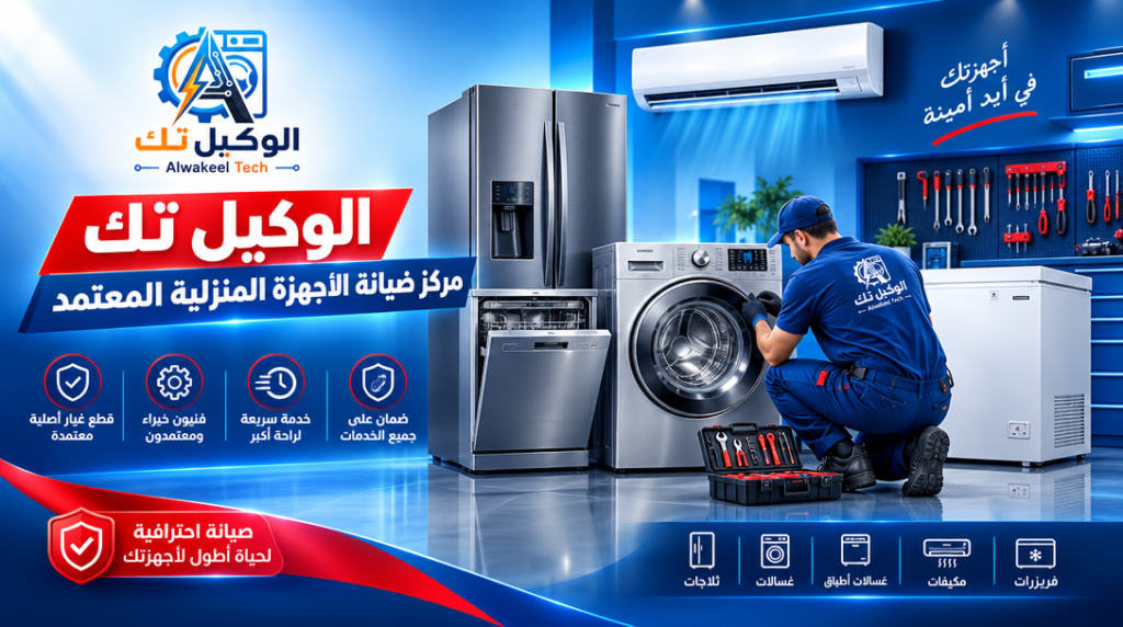 الوكيل تك لصيانة الاجهزة المنزلية
