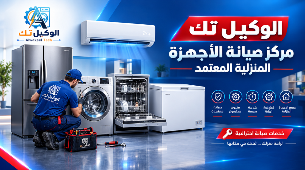 الوكيل تك لصيانة الاجهزة المنزلية