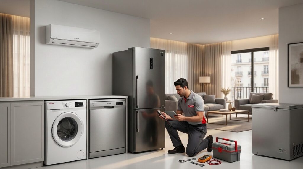 الوكيل تك - مركز صيانة أجهزة شارب الإسكندرية 01011889883